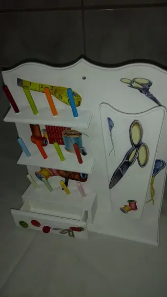 Porta Aviamentos/costura com gaveta