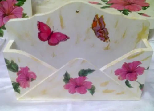 Porta Cartas Flores - envelope