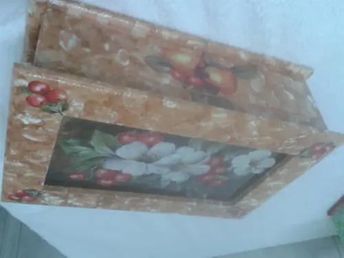 Porta Chá C/Arte Francesa EM MDF