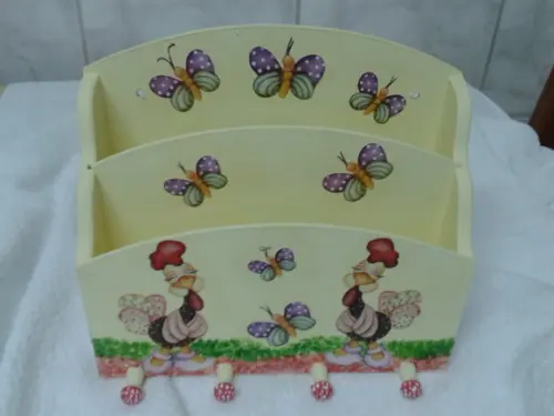 porta chaves e cartas com 2 divisorias