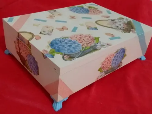 Porta maquiagem com espelho em Grande