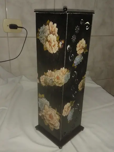 Porta Papel Higiênico Preto