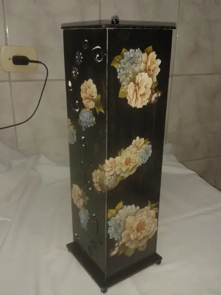 Porta Papel Higiênico Preto