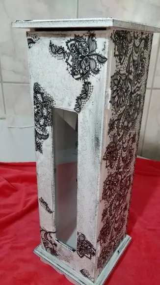 Porta Papel Higiênico Preto