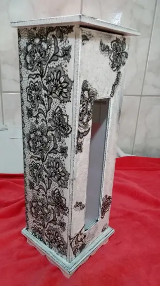 Porta Papel Higiênico Preto
