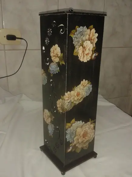 Porta Papel Higiênico Preto
