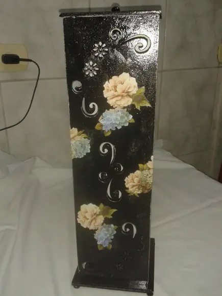 Porta Papel Higiênico Preto