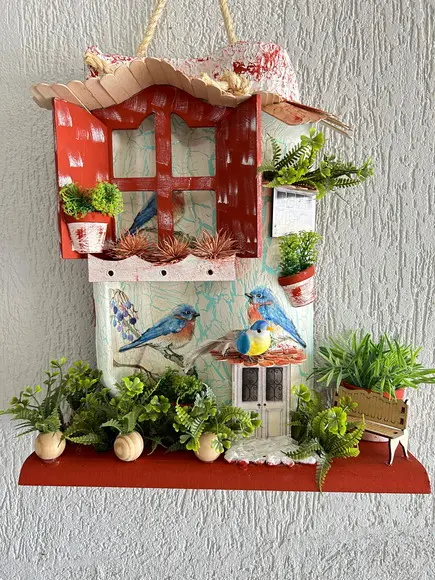 Telha com Arte em Madeira