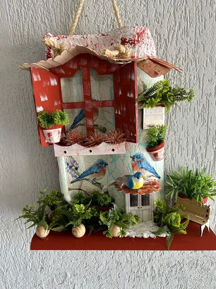 Telha com Arte em Madeira