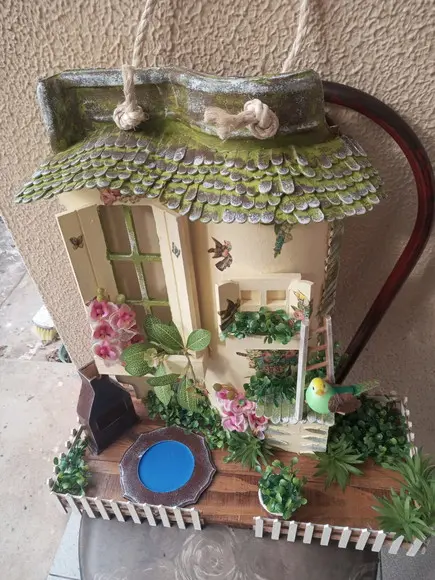 Telha com Arte em Madeira