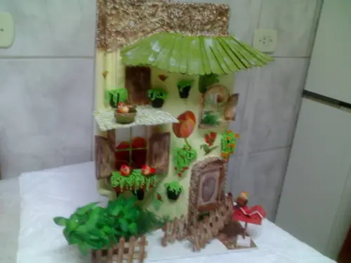 Telha com Arte em Madeira