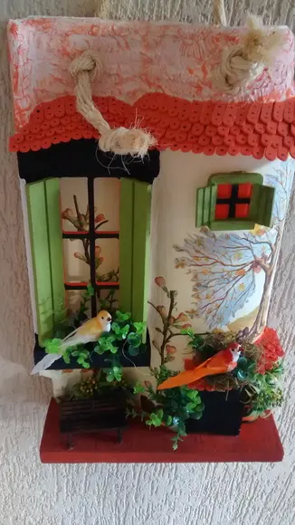 TELHA COM ARTE EM MADEIRA