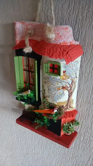 TELHA COM ARTE EM MADEIRA