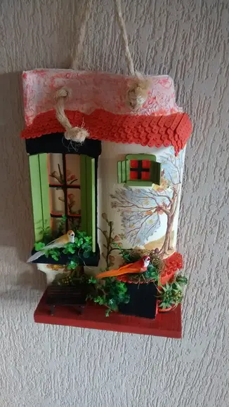 TELHA COM ARTE EM MADEIRA