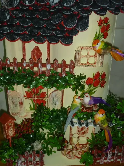 TELHA COM ARTE EM MADEIRA