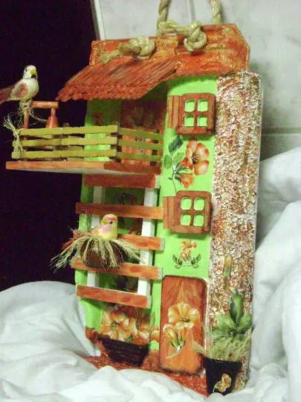 Telha com arte em madeira - VENDIDA