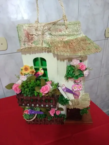 Telha com Arte em Madeira - Vendida