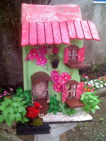 Telha com Arte em Madeira - Vendida