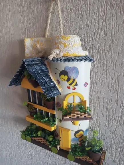 Telha com Arte em Madeira - Vendido