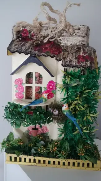 Telha com Arte em Madeira Vendida