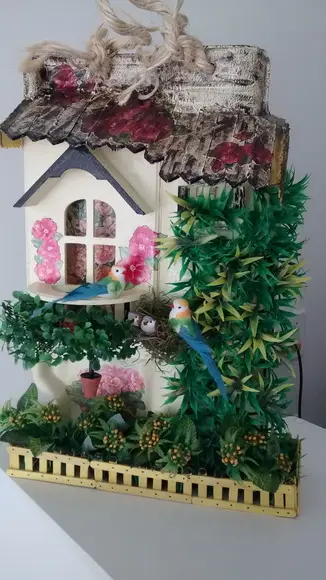 Telha com Arte em Madeira Vendida