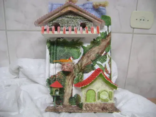 TELHA COM ARTE EM MADEIRA_Vendida