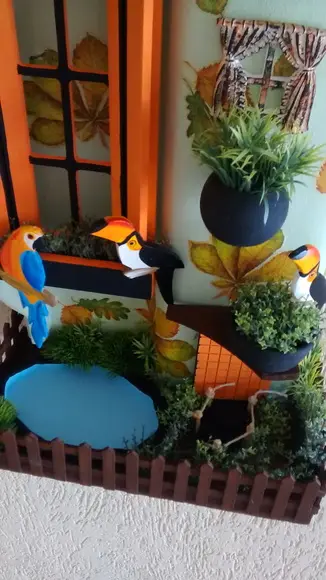 TELHA COM ARTE EM MADEIRA-vendida