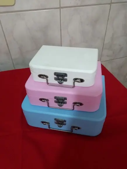 Trio de Maletas em MDF