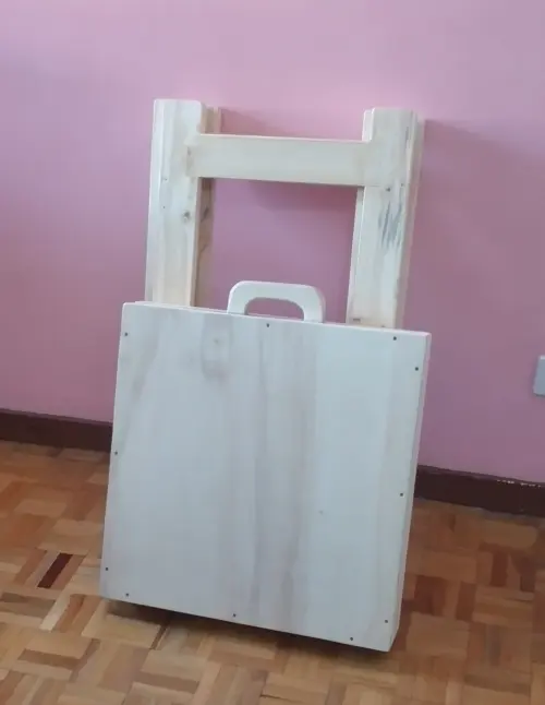 Balcão desmontável e dobrável