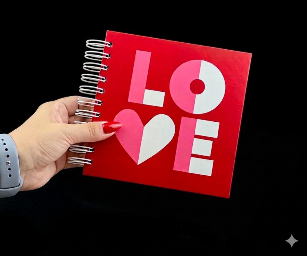 Álbum de Fotos com Capa Dura 15x15cm 40 Folhas