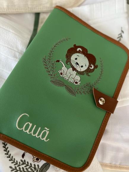 Capa de Caderneta de Vacinação Documentos Bordada.