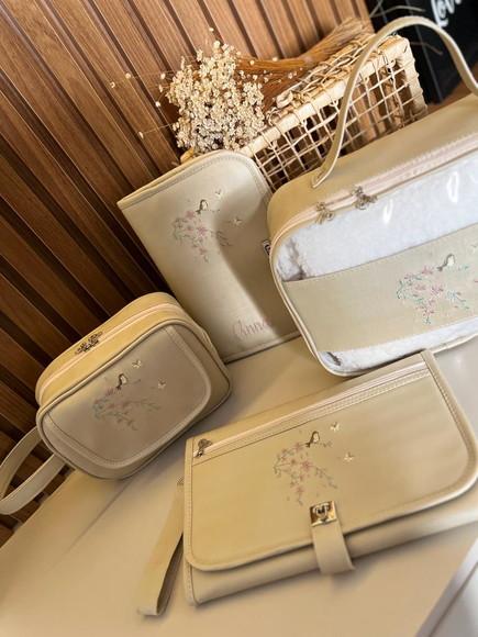 Kit de Necessaires Bordada e Acessórios