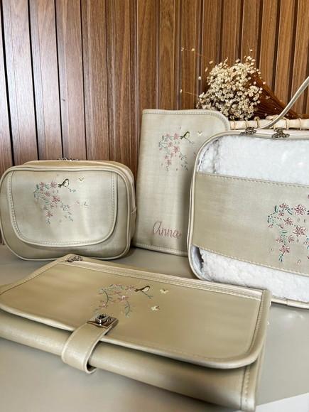 Kit de Necessaires Bordada e Acessórios