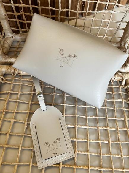 Necessaire e Tag Mala Gravados a Laser