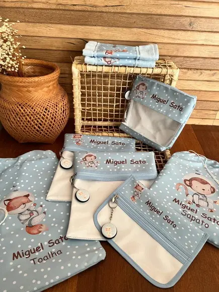 Kit Creche Personalizado Espaço 8 Peças