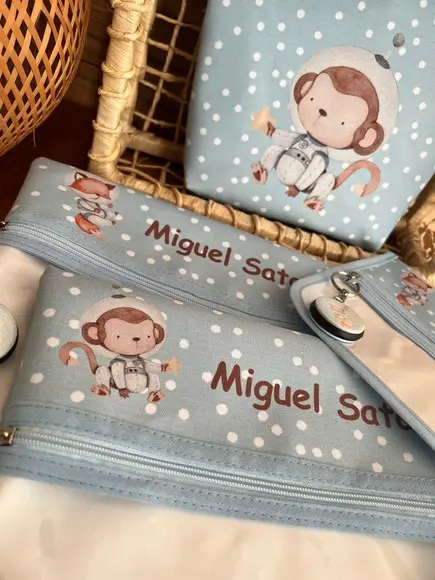 Kit Creche Personalizado Espaço 8 Peças