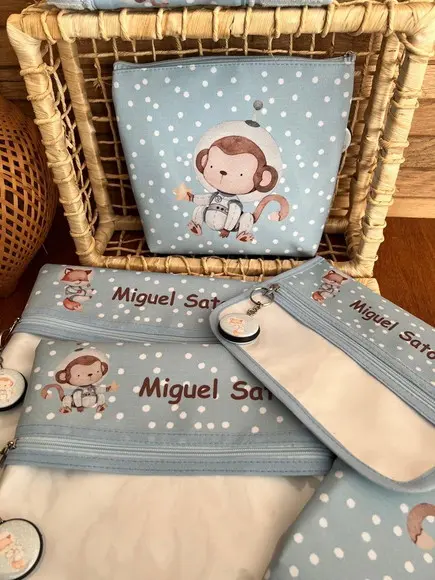 Kit Creche Personalizado Espaço 8 Peças