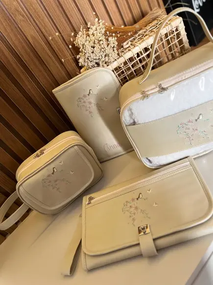 Kit de Necessaires Bordada e Acessórios