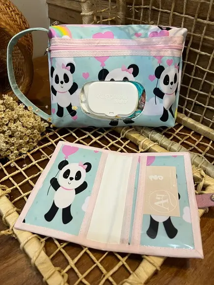 Kit Escolar Necessaire Porta Lenços e Porta Doc Mini