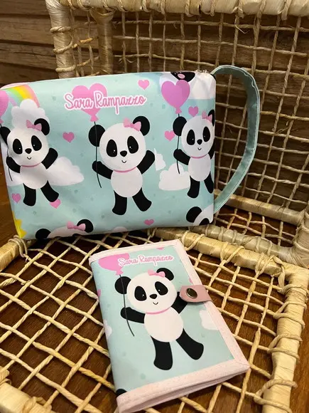Kit Escolar Necessaire Porta Lenços e Porta Doc Mini