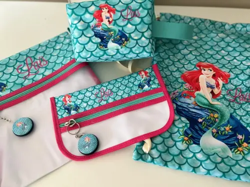 Kit Escolar Saquinhos de Roupa , Porta Higiene e Necessaire