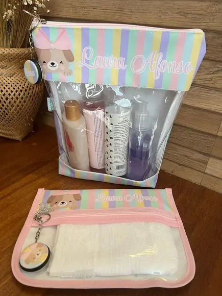 Necessaire Hora do Banho Grande (g) e Kit Higiene com Toalh