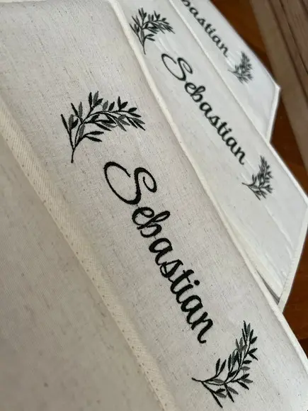 Saquinho de Maternidade e Necessaire Bordada