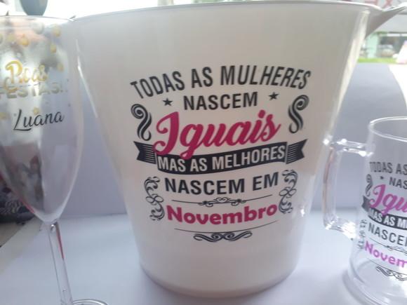 Balde de Gelo em acrílico Personalizado