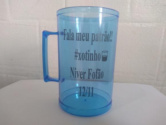 Caneca Acrílica Colorida 300ml Kit Personalizado