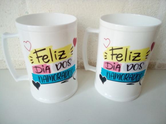 Caneca Acrílica Kit Dia dos Namorados Personalizada
