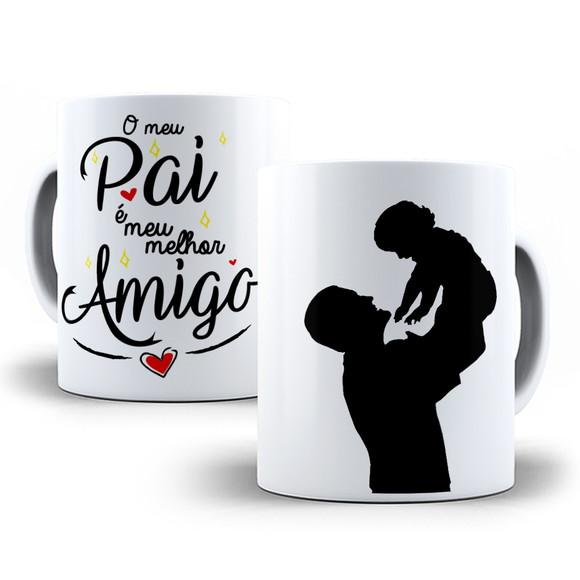 Caneca de Porcelana Dia dos Pais Personalizada