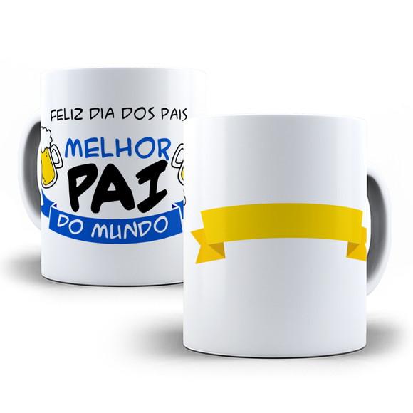 Caneca de Porcelana Dia dos Pais Personalizada