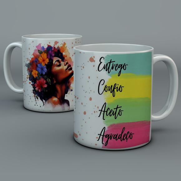 Caneca Dia das Mães Branca Personalizada