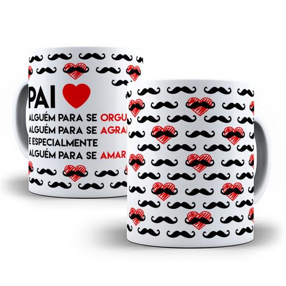 Caneca de Porcelana Dia dos Pais Personalizada